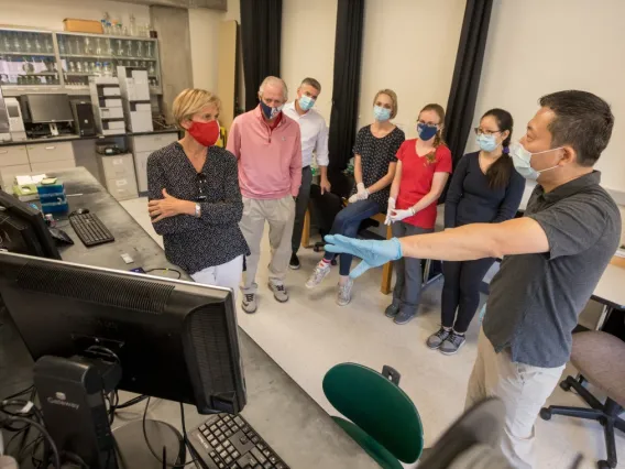 Picture of people at the Biosensors Lab