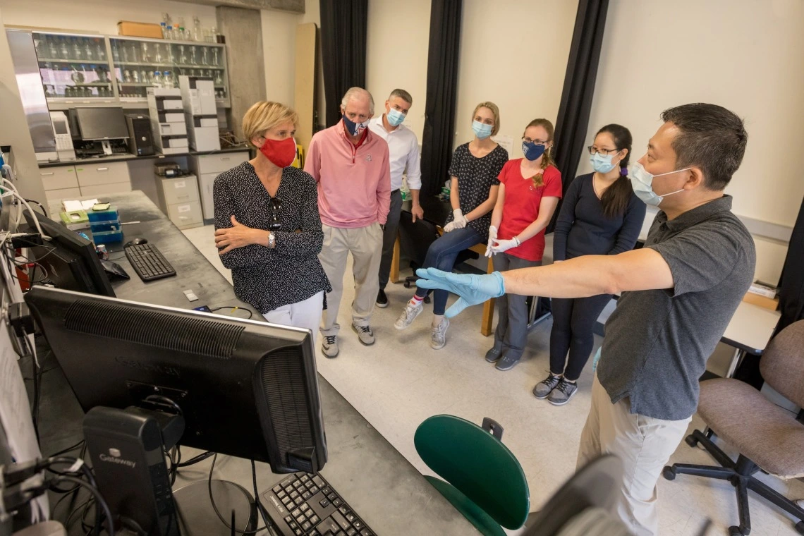 Picture of people at the Biosensors Lab